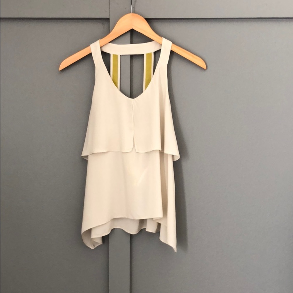 BCBGeneration Ruffled Tank
